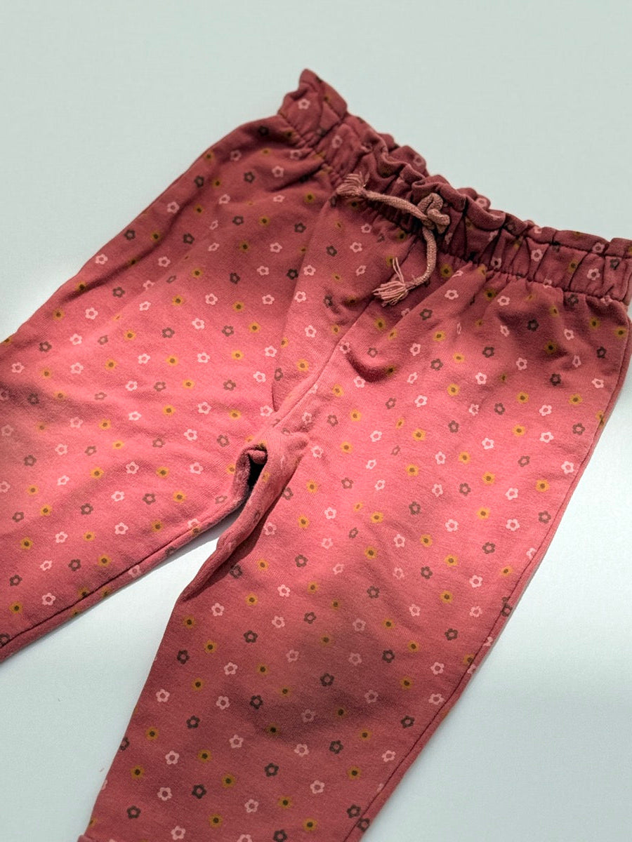 Sfera Floral Pink Jogger Pants 9-12m
