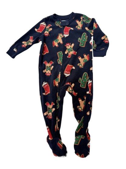 Carter's Gingerbread Fleece Footed Sleeper 12M