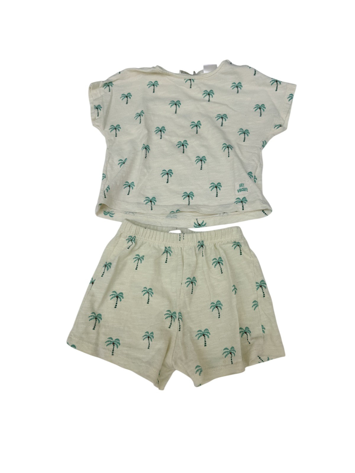 Zara Palm Tree T-Shirt Shorts Set 6-9M