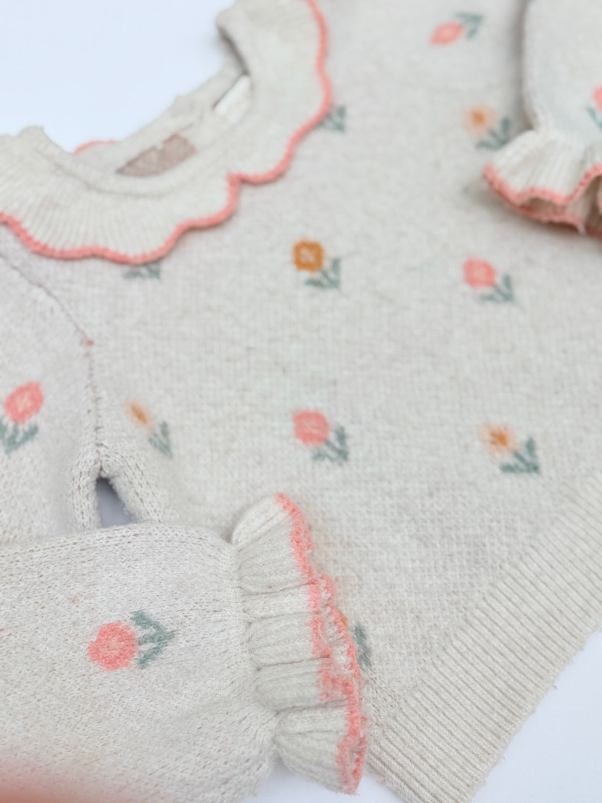 Cynthia Rowley Floral Knit Sweater Set 3T