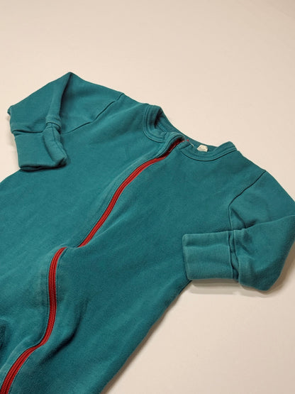 Parade Organics Baby Teal Zip Romper Sleeper 6-12m