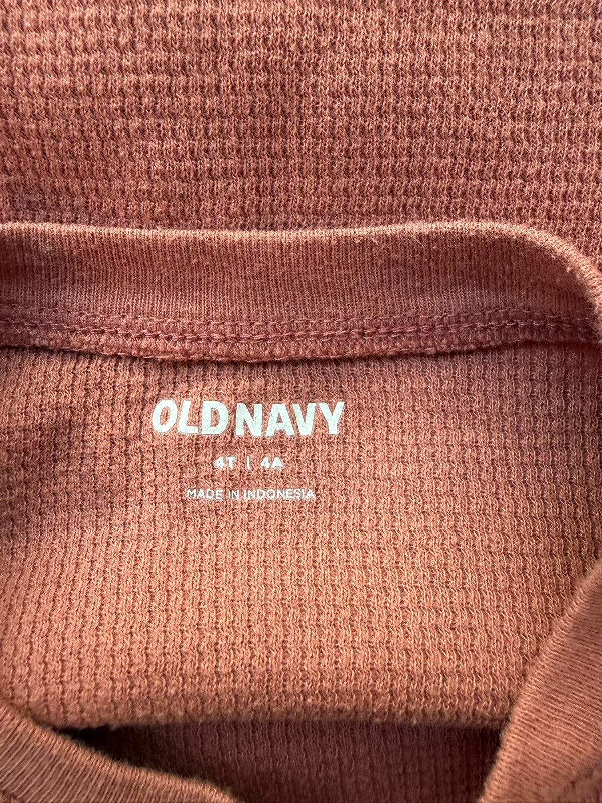 Old Navy Waffle Knit Long Sleeve Top 4T