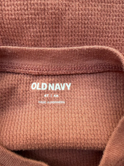Old Navy Waffle Knit Long Sleeve Top 4T