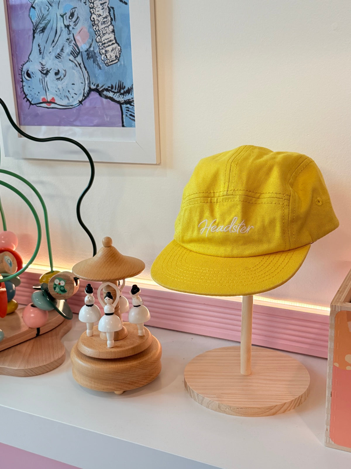 Headster Kids Yellow 5-Panel Cap 48cm