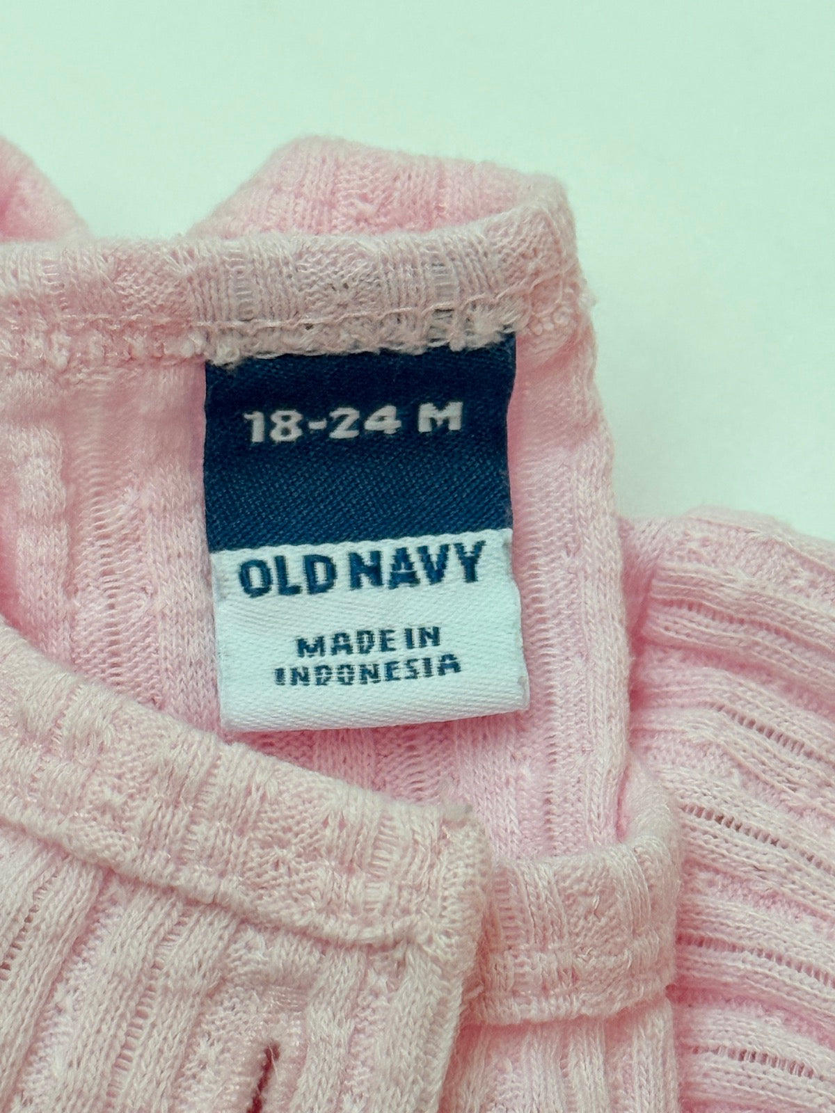 Old Navy Pink Ribbed Cardigan 18-24M