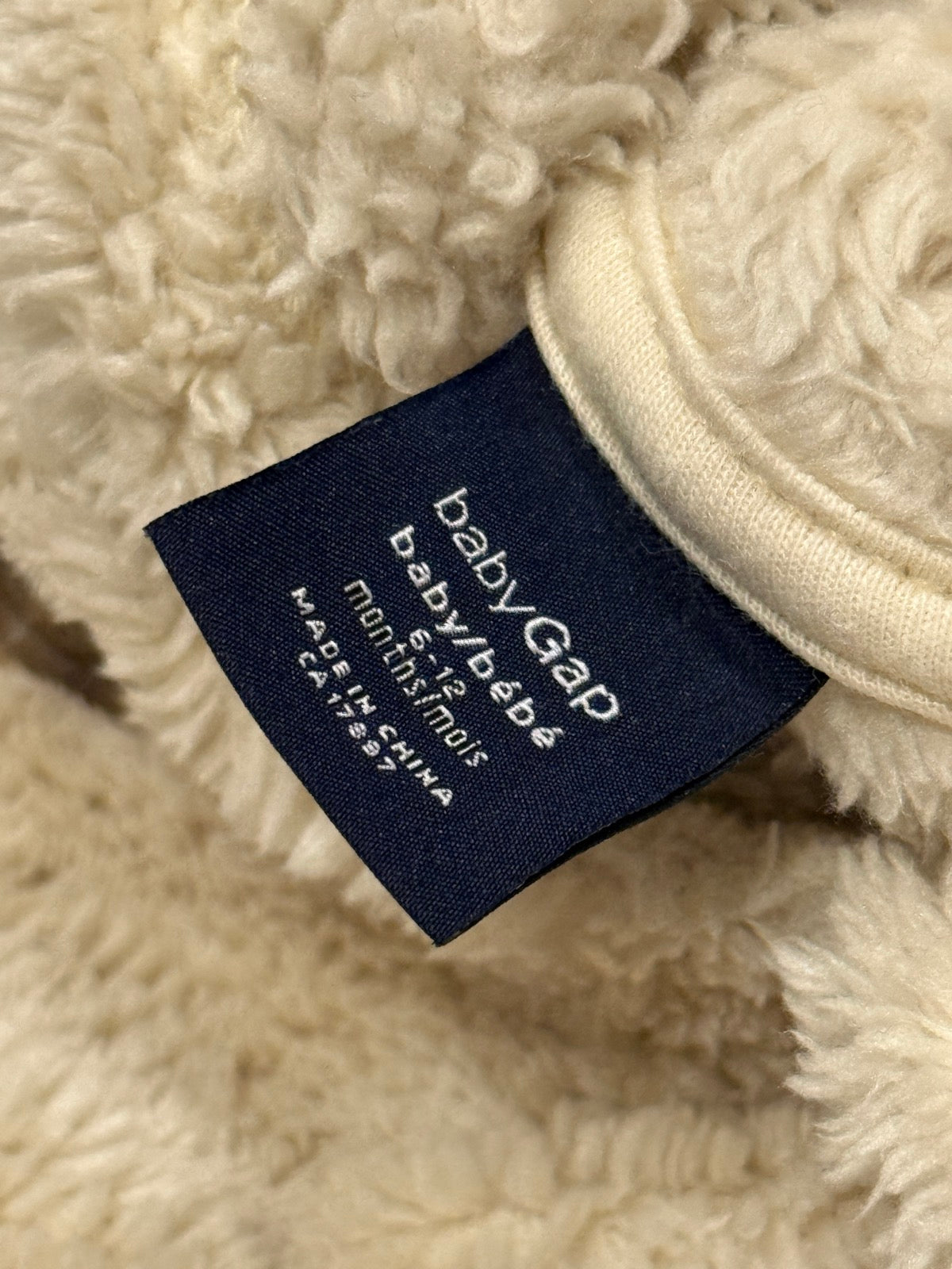 Baby Gap Bear Fleece Bunting Suit 6-12m