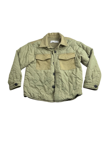 Zara Green Quilted Jacket Size 3-4Y