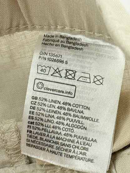 H&M Beige Linen Blend Pull-On Pants Size 3-4Y