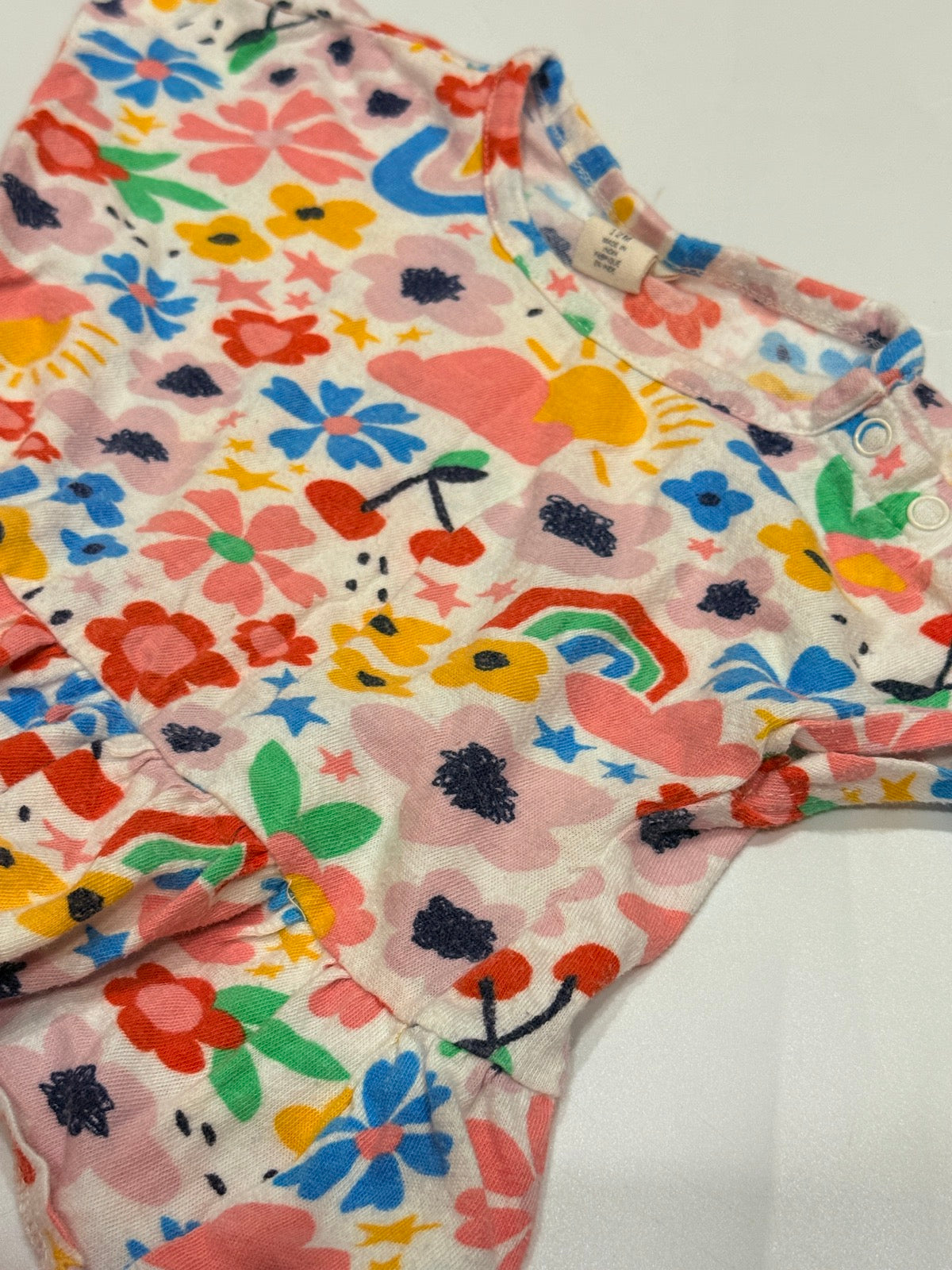Tucker Floral Ruffle Top 12M
