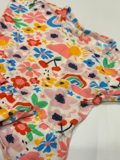 Tucker Floral Ruffle Top 12M