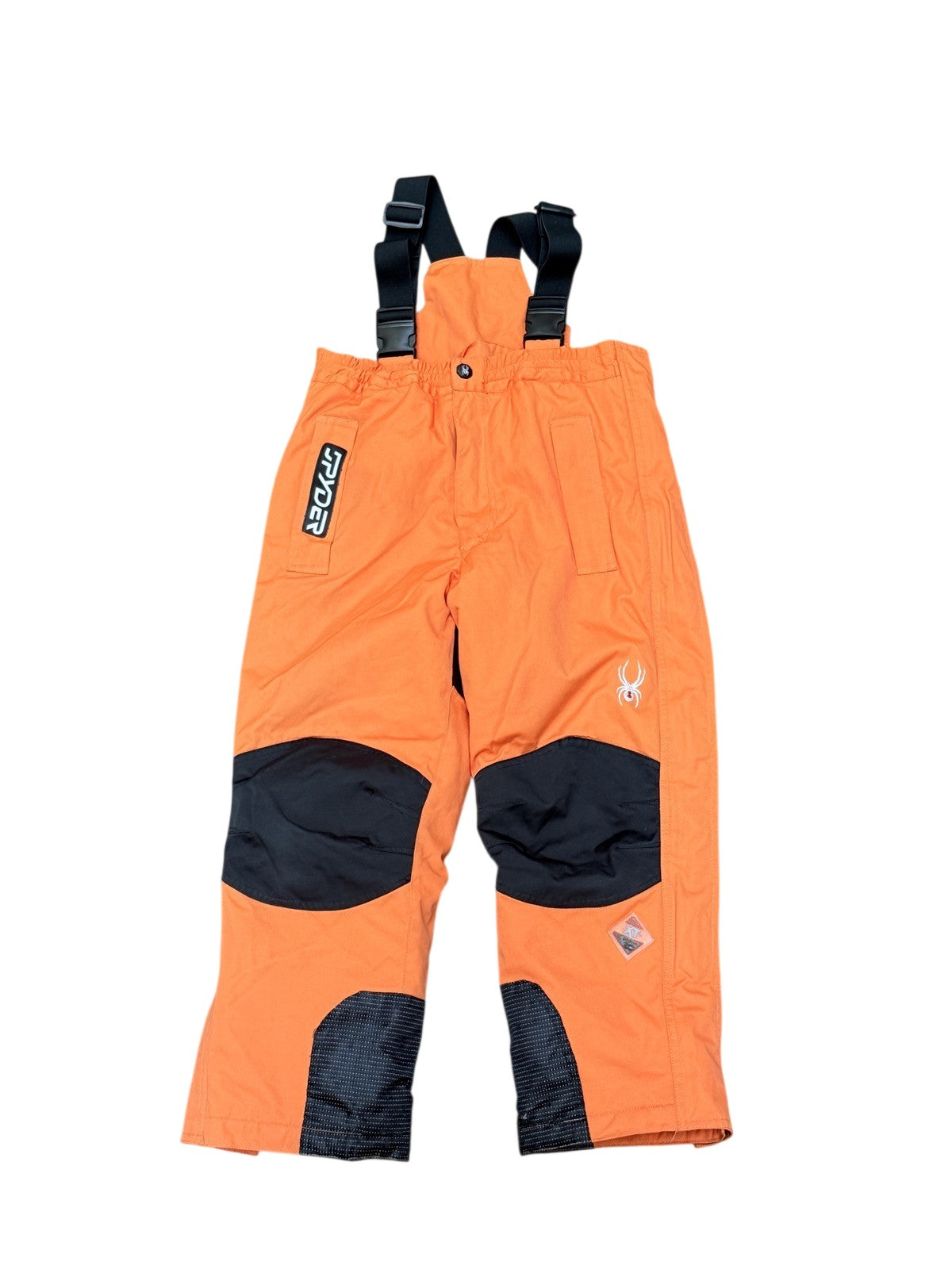 Spyder Orange Snow Bib Overalls XL 6/7Y