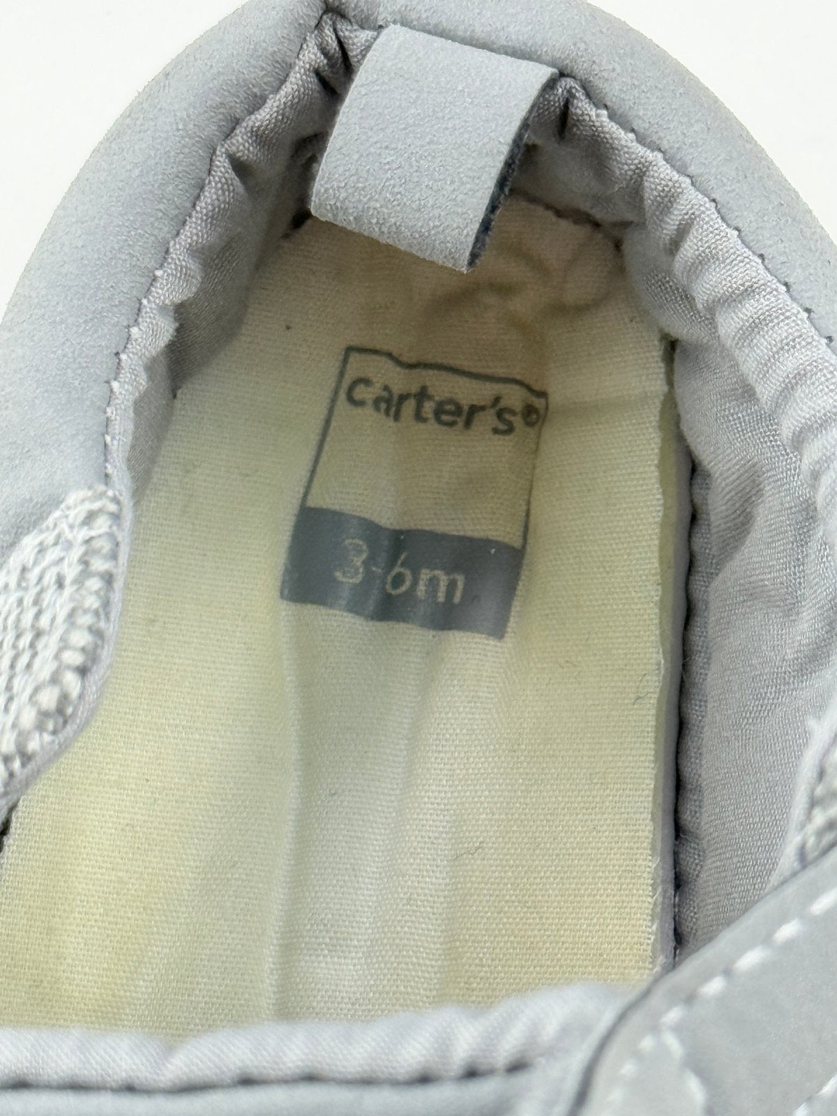Carter's Gray Baby Sneakers 3-6M
