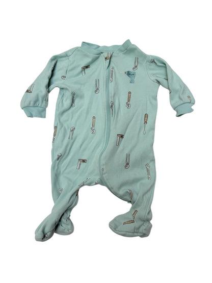 Pekkle Tool Print Footed Sleeper 3M