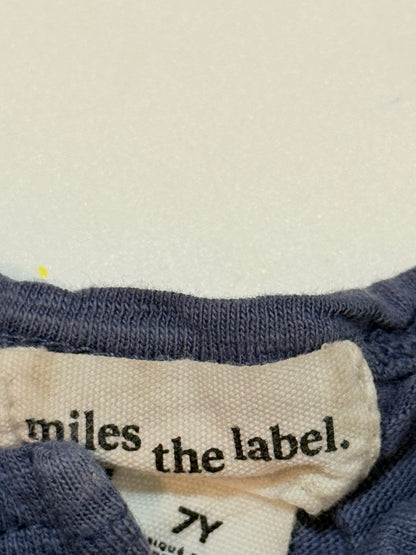 Miles the Label Blue Henley T-Shirt 6/7Y