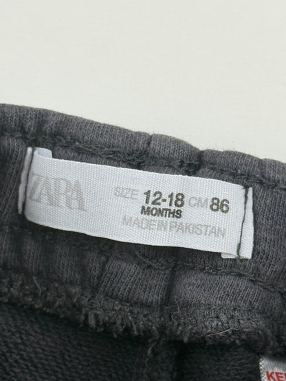 Zara Gray Drawstring Shorts 12-18M