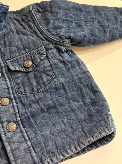 Gap Denim Quilted Jacket 12-18M