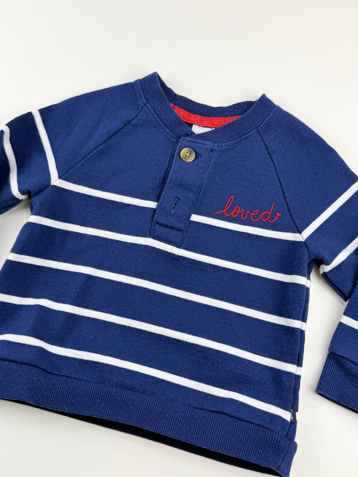 OshKosh B'gosh Striped Henley Sweatshirt 18M