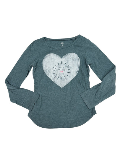 Old Navy Heart Graphic T-Shirt Size 8
