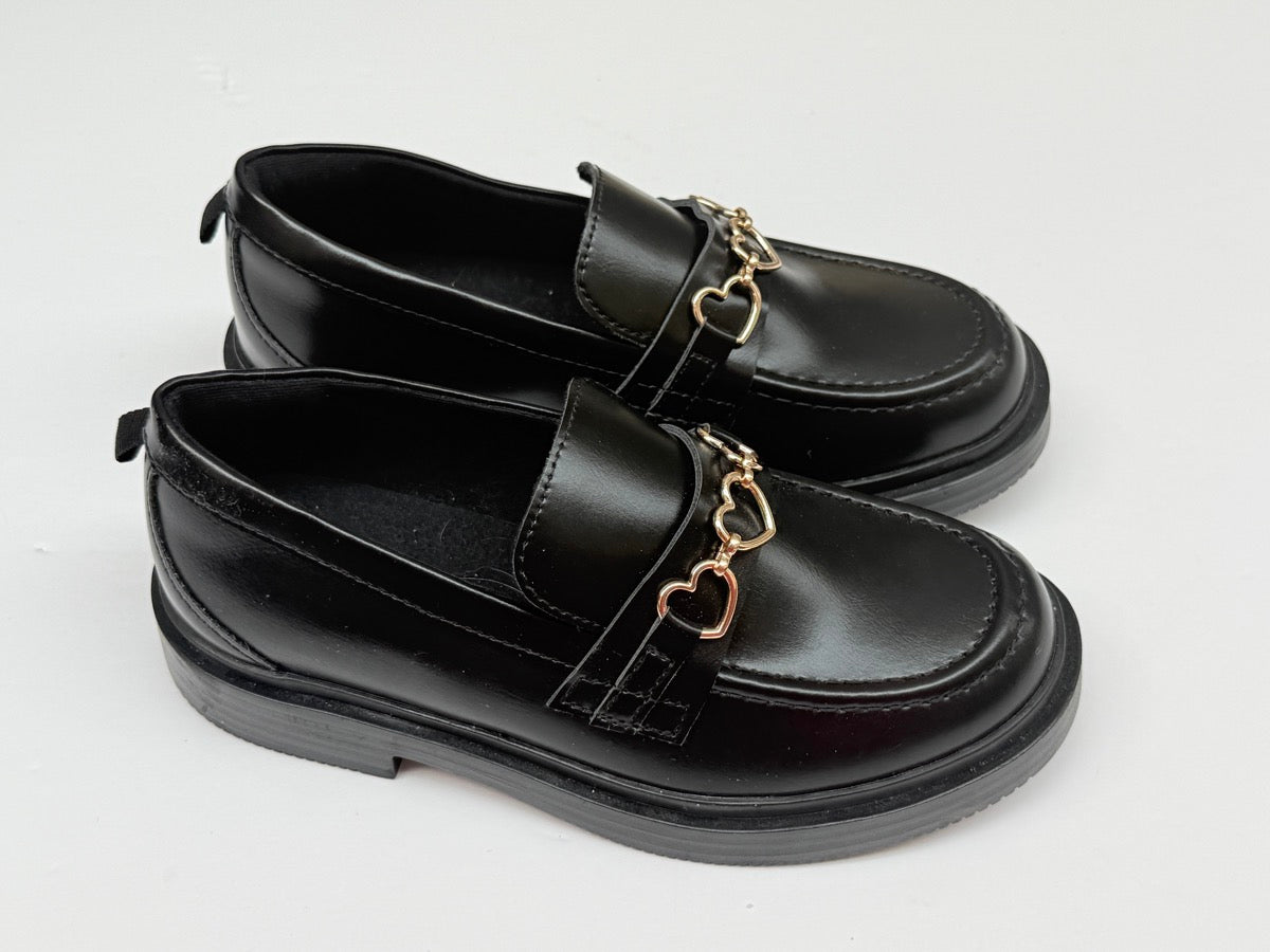 H&M Black Heart Chain Loafer EUR 30