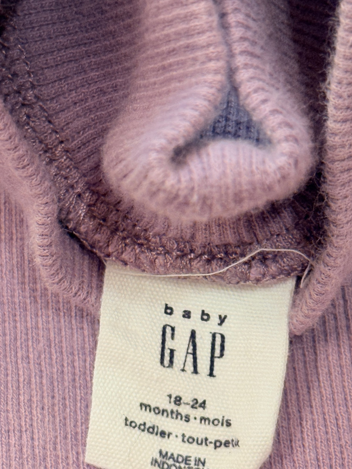 Baby Gap Purple Mock Neck Top 18-24M