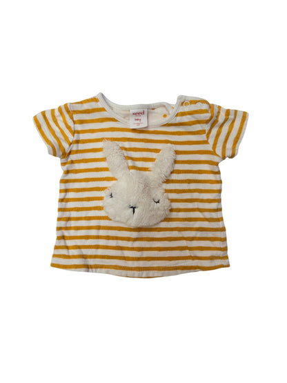 Seed Heritage Striped Bunny T-Shirt 0-3M