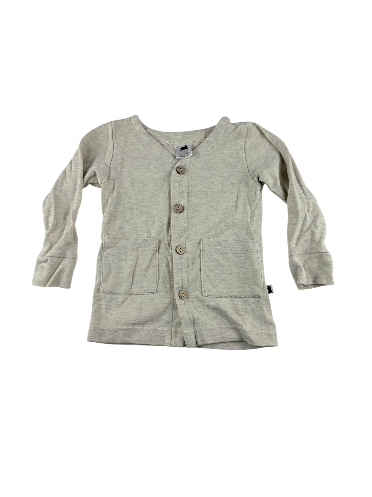 Little & Lively Oatmeal Cardigan 6-12M