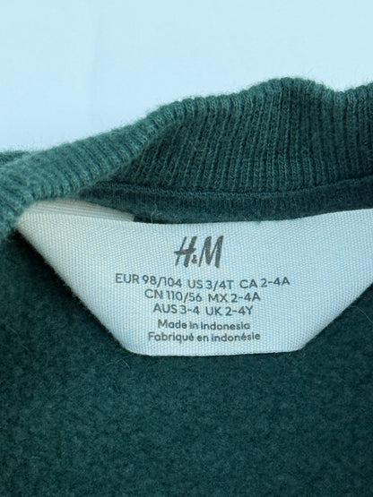 H&M Green Crewneck Sweatshirt 3/4T
