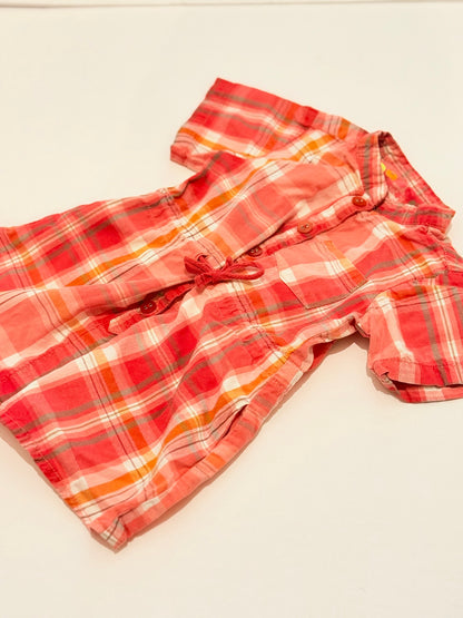 Zara Baby Plaid Shirt Dress 9-12M