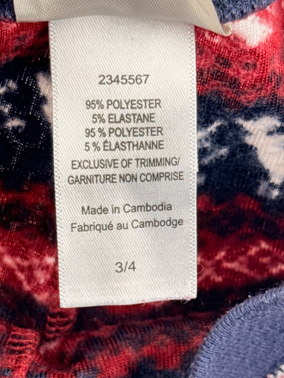 Weatherproof Vintage Fair Isle Fleece Joggers Size 3/4