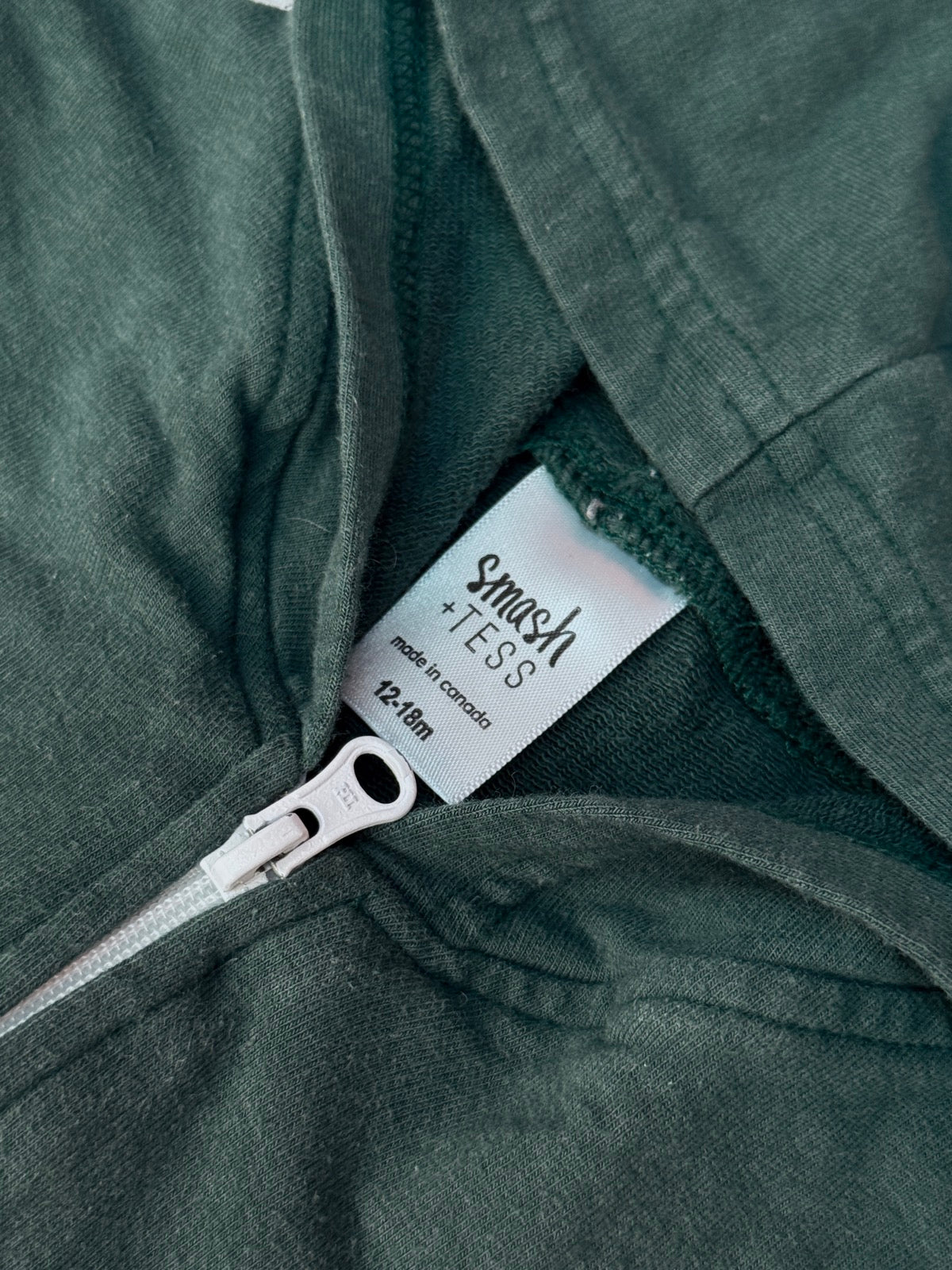 Smash + Tess Green Hooded Romper 12-18m