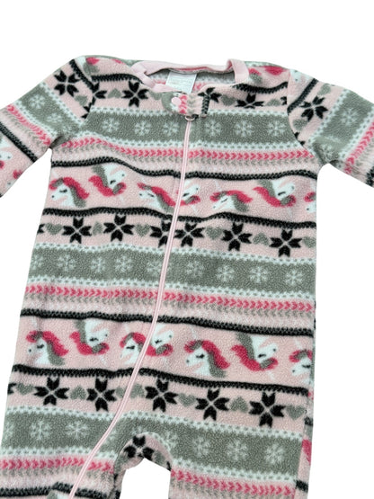 Baby Gear Fair Isle Fleece Footed Sleeper 3-6M