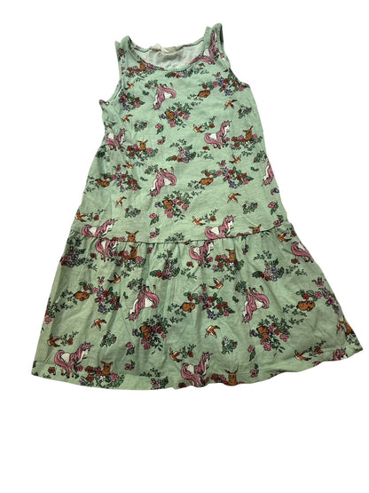H&M Unicorn Floral Sleeveless Dress Size 6-8