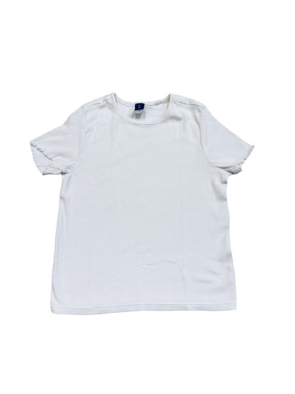 Old Navy White Ribbed T-Shirt 4T