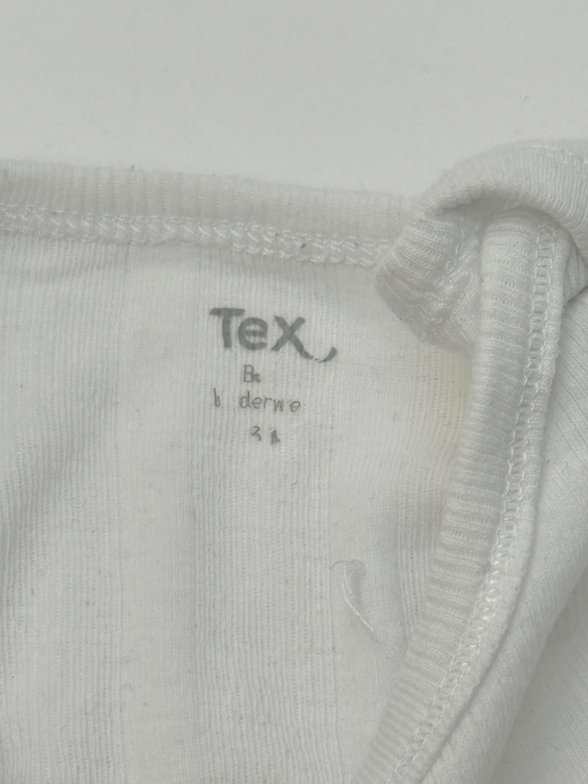 Tex White Bodysuit Size 23M