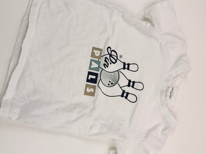 miles the label Pin Pals White T-Shirt 4Y