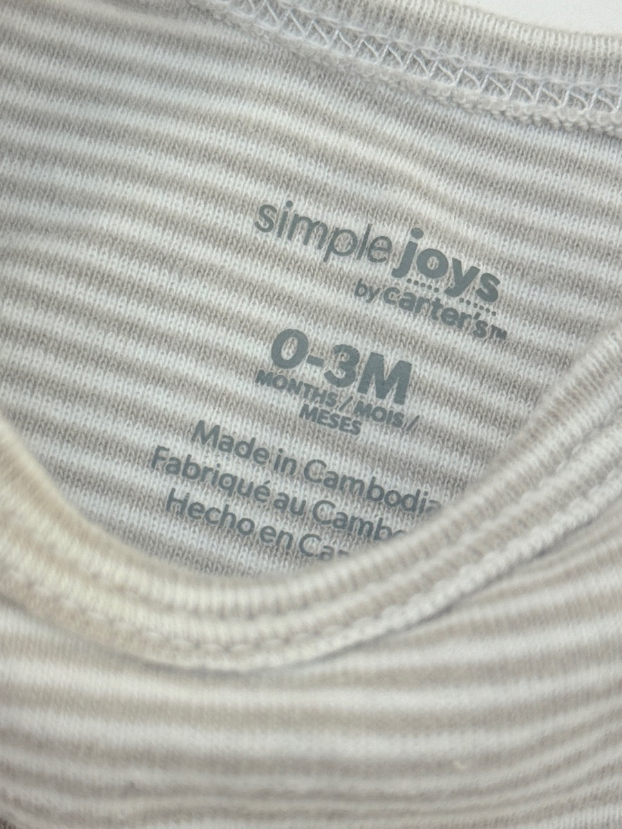 Gerber & Carter's Striped Bodysuit Bundle 0-3M