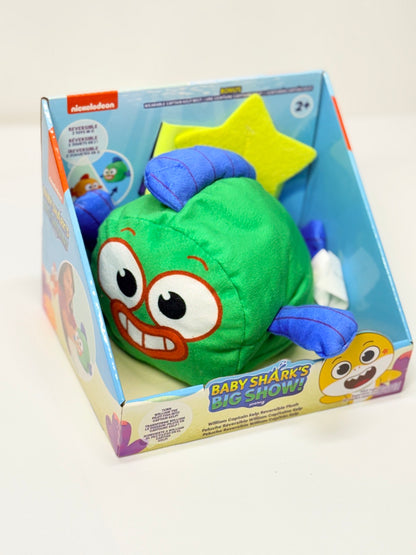 Peluche réversible Nickelodeaon Baby Shark William Captain Kelp