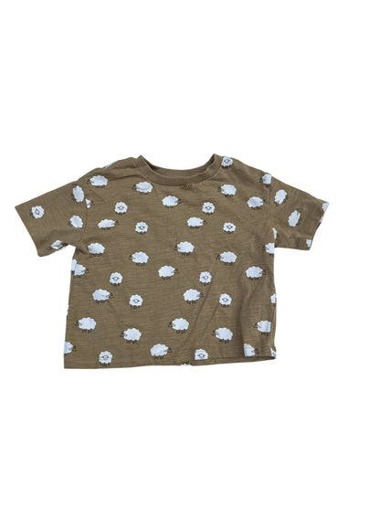 M&S Sheep Print T-Shirt 12-18m