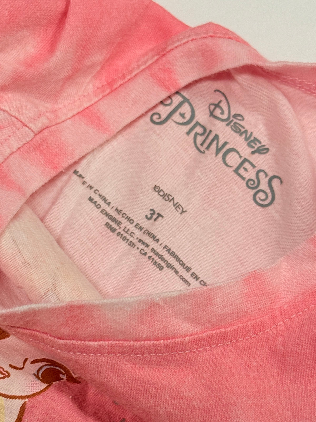 Disney Princess Tie-Dye T-Shirt 3T