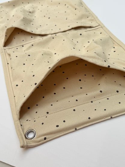 H&M Home Speckled Canvas Wall Organizer