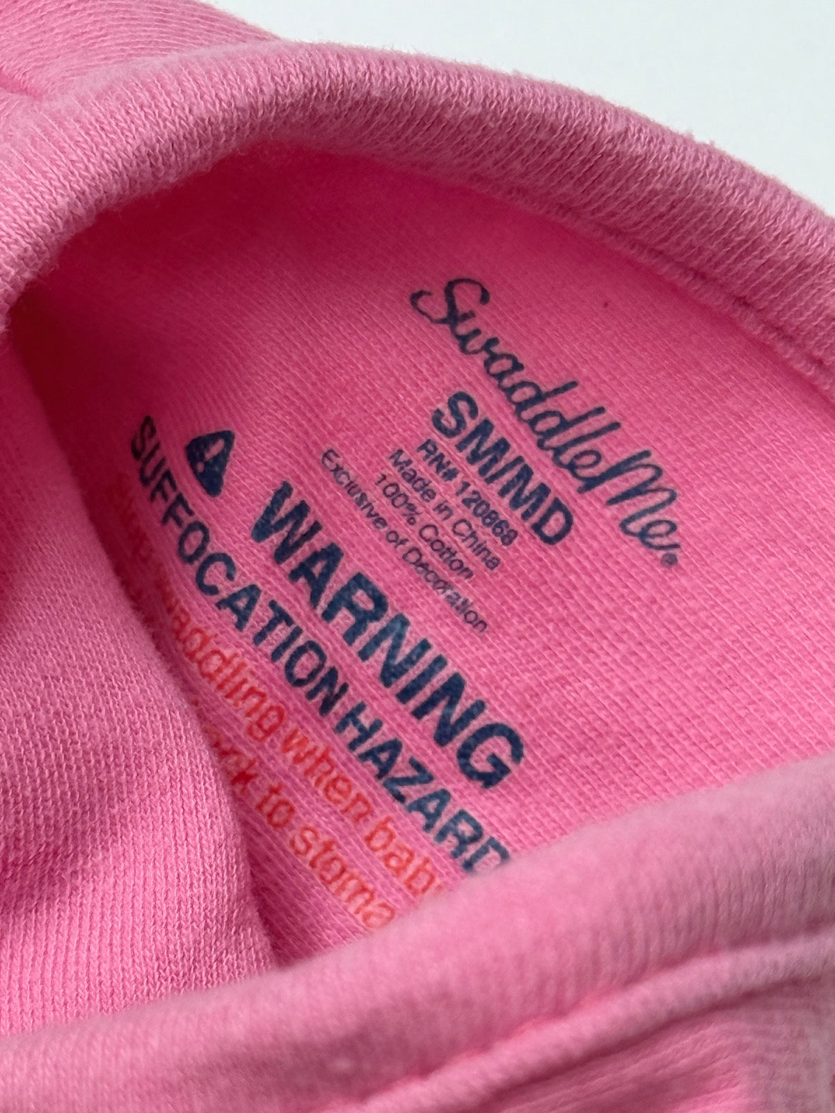 SwaddleMe Pink Swaddle Wrap SM/MD