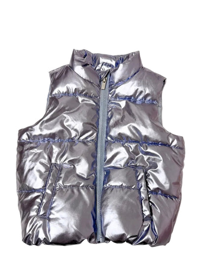 Old Navy Metallic Puffer Vest, 3T