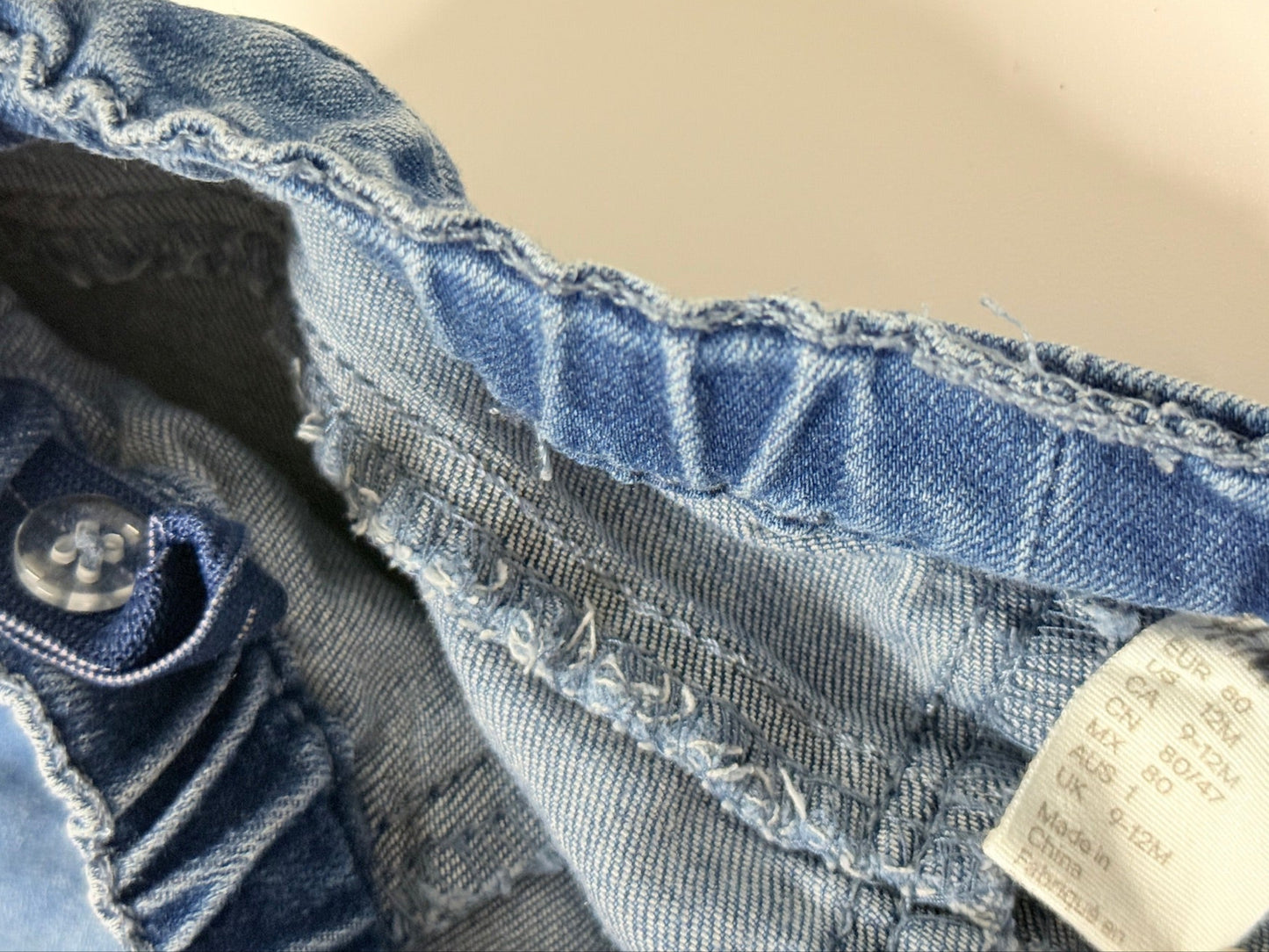 H&M - Heart Denim Jeans 9-12m
