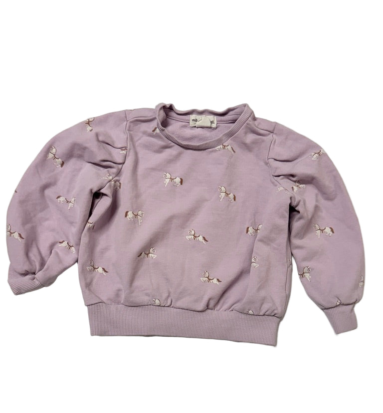 Miles the Label 12m Horse Crewneck