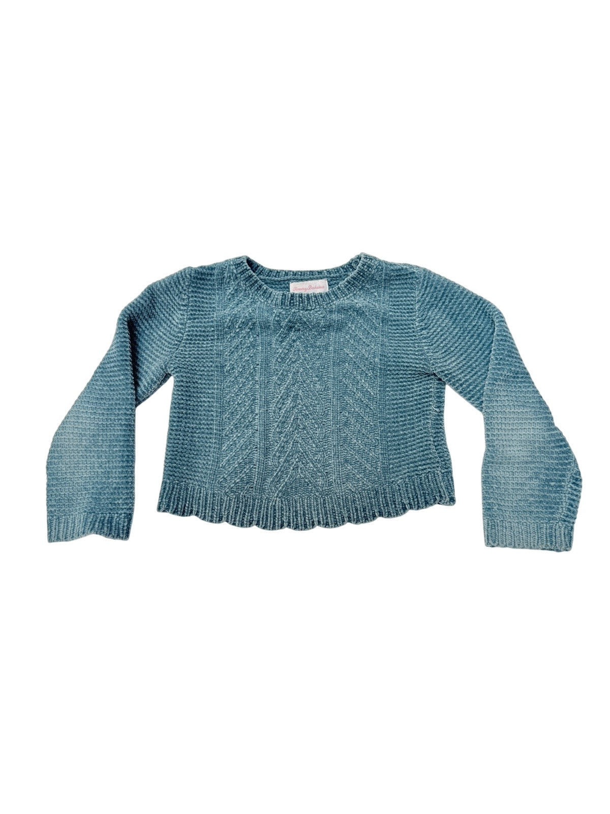 Tommy Bahama Teal Chenille Sweater Size 4