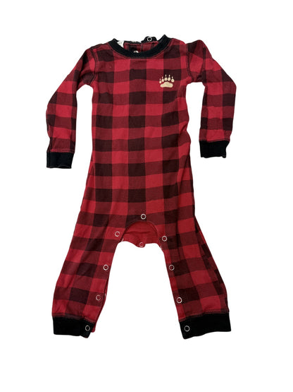 🎄 Flap Jack Buffalo Plaid Bear Cheeks Sleeper 18mo