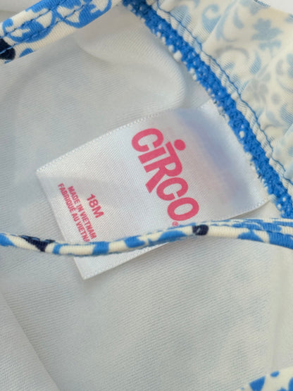 Circo Blue Paisley Floral One-Piece Swimsuit 18M