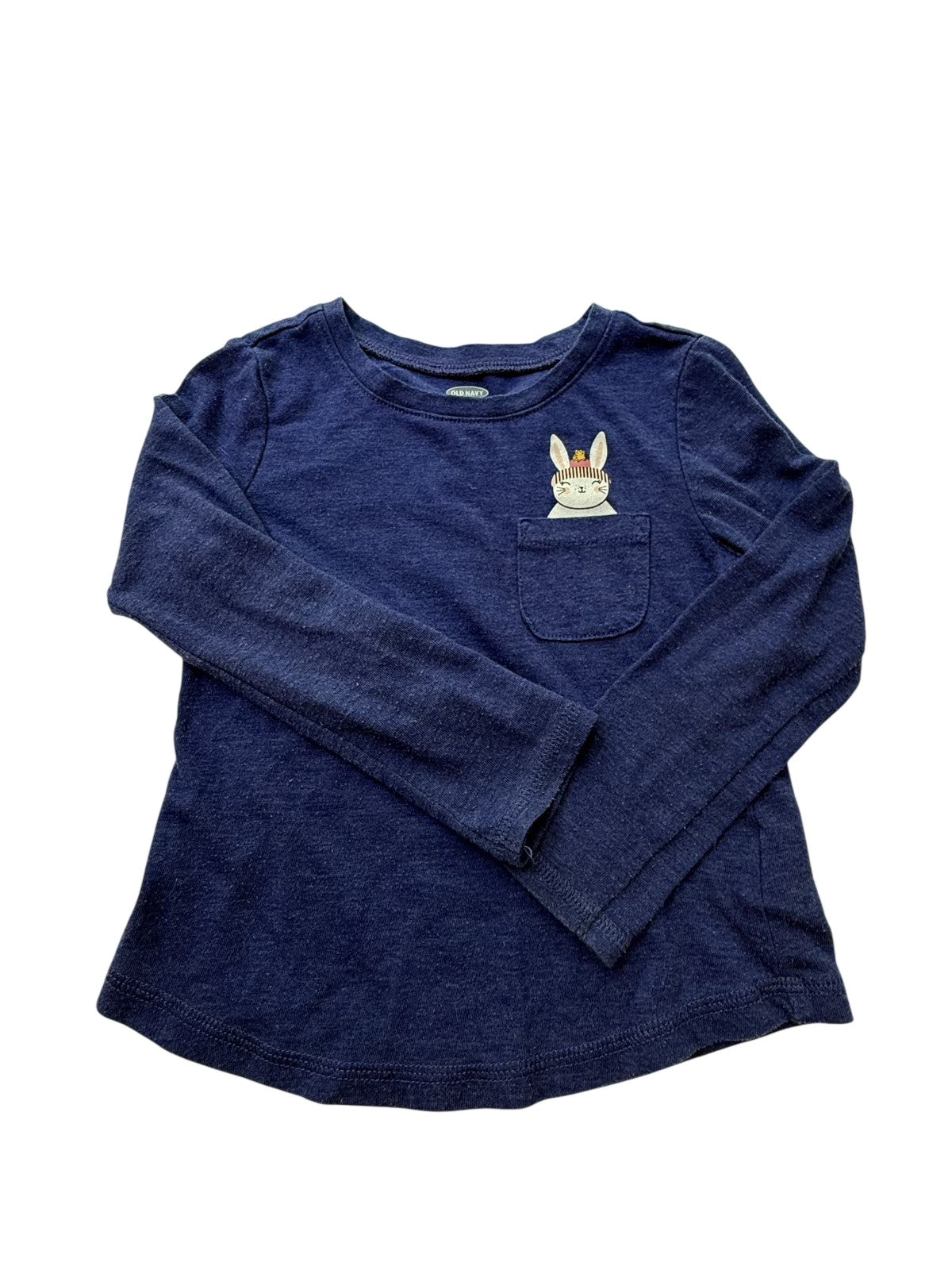 Old Navy Navy Bunny Pocket Long Sleeve 3T