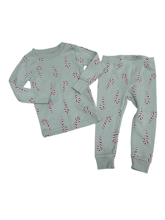 Carter's Child of Mine Candy Cane Pajama Set 12M