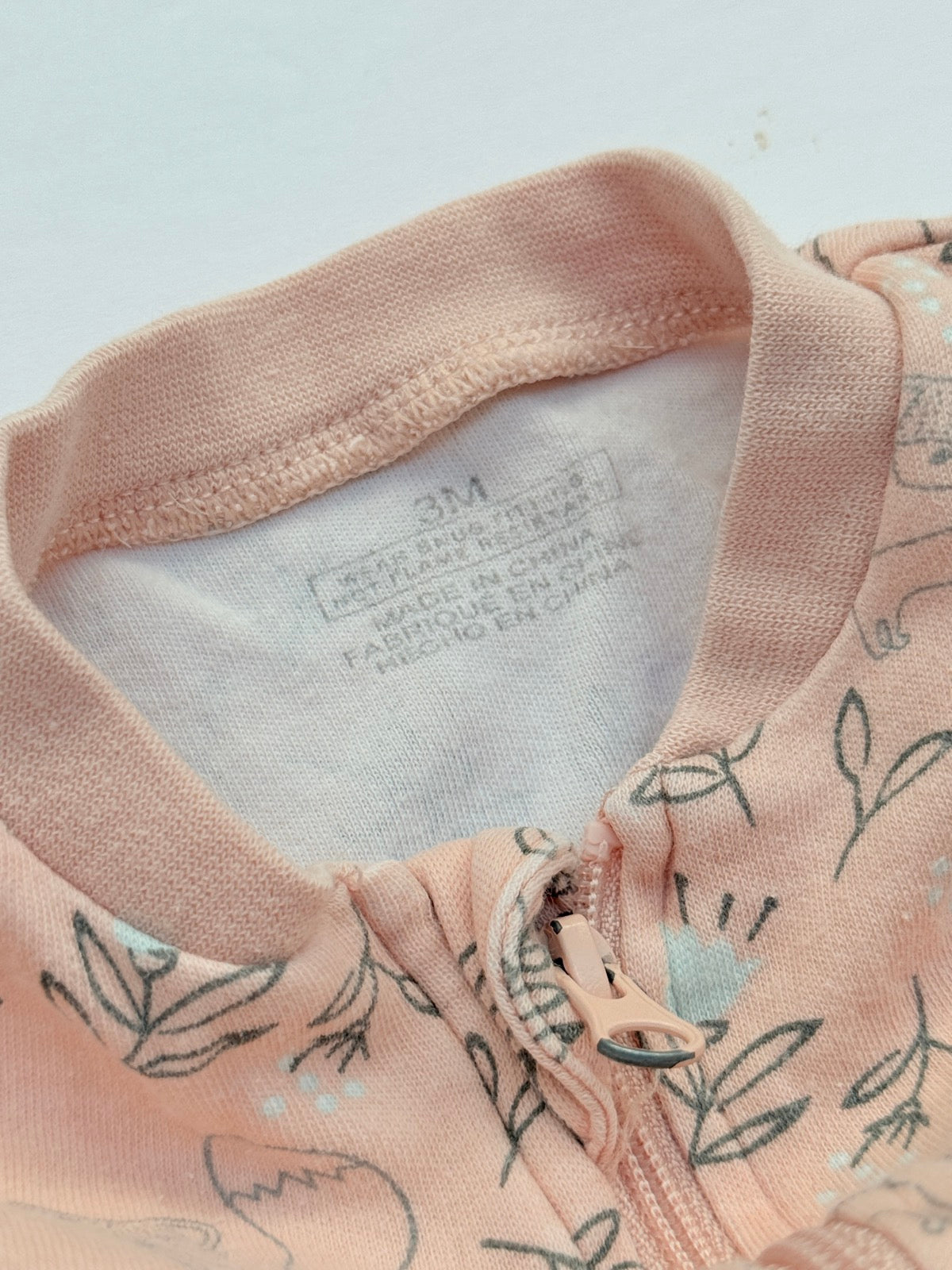Footed Sleeper Fox Print 3M